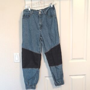 Forever 21 Spliced Jean Jogger